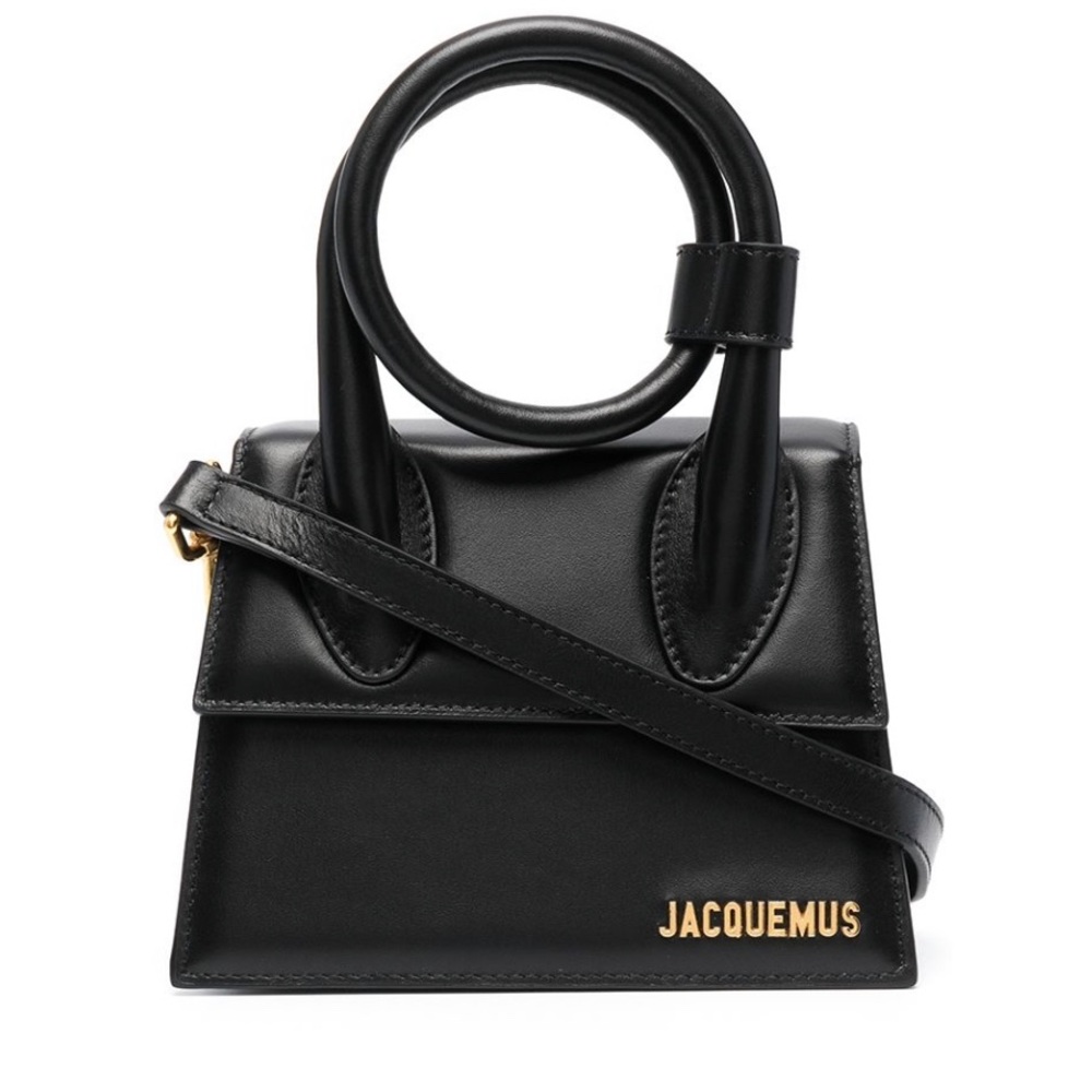Black Jacquemus Le Chiquito Noeud top-handle bag small *NEW*